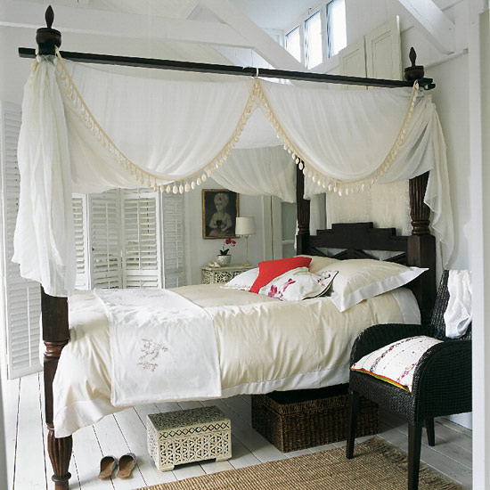 Indonesian bedroom Indonesian bedroom | Four poster bed | Image | Housetohome.co.uk