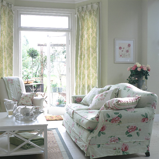 Cottage garden living room