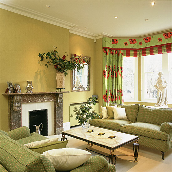 Lime-green living room | Living room furniture | Decorating ideas