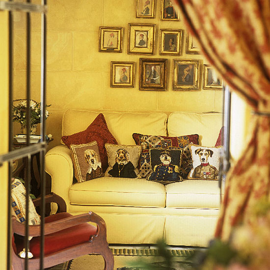 This Sun Filled Snug Benefits From A Bright Yellow Laura Ashley Sofa