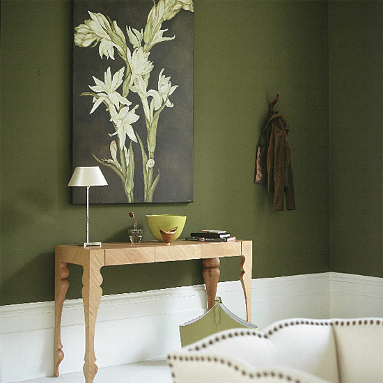 Olive green living room | Living room furniture | Decorating ideas ...