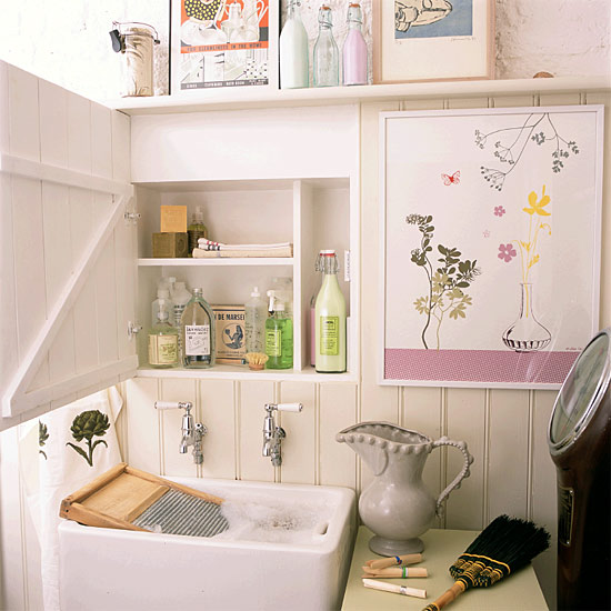 Small utility room | Bathroom vanities | Decorating ideas | Image | Housetohome.co.uk