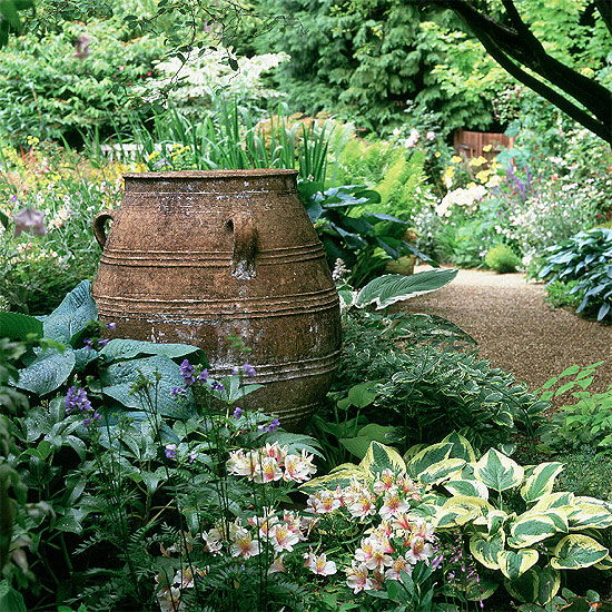 Rustic urn