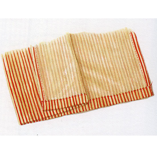Striped curtains step 2