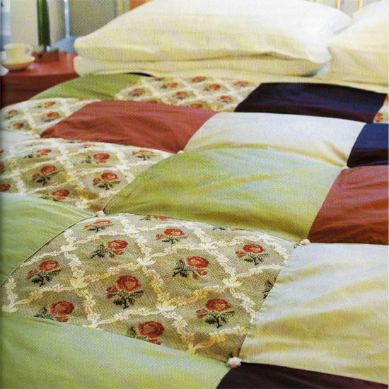 Finished patchwork bedspread