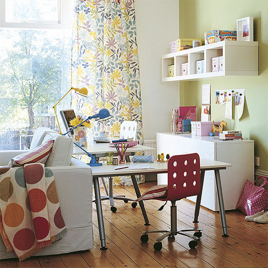 Family home office area | Office furniture | Decorating ideas | Image | Housetohome