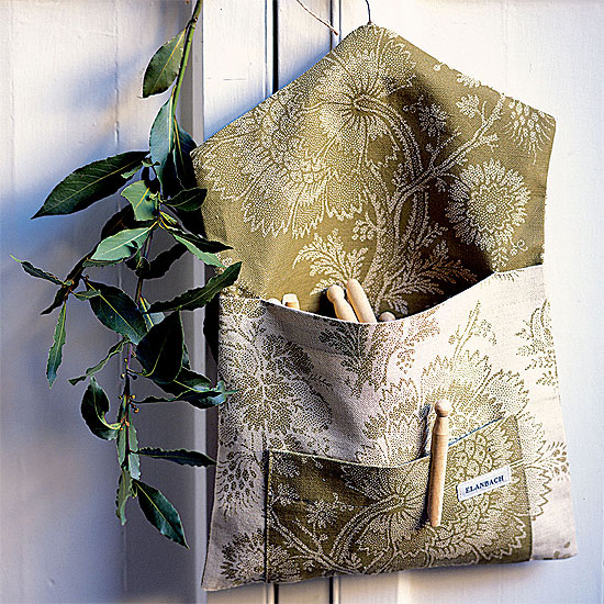 Utility room peg bag