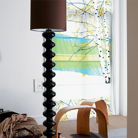 Contemporary Oriental-style window area Oriental-style window area | Patterned striped room | Image | Housetohome.co.uk