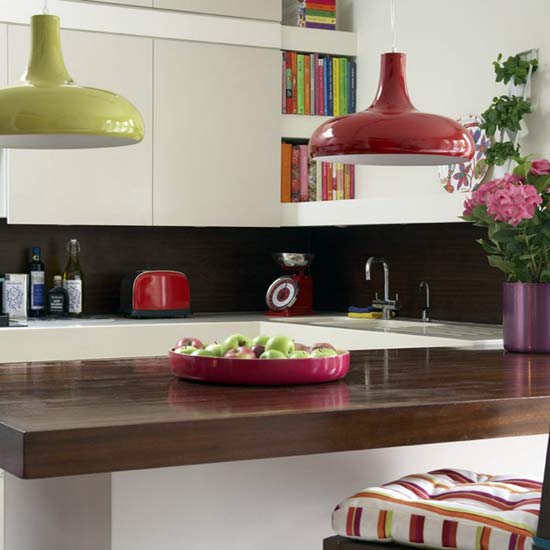Create atmosphere in your kitchen with spotlights and lamps