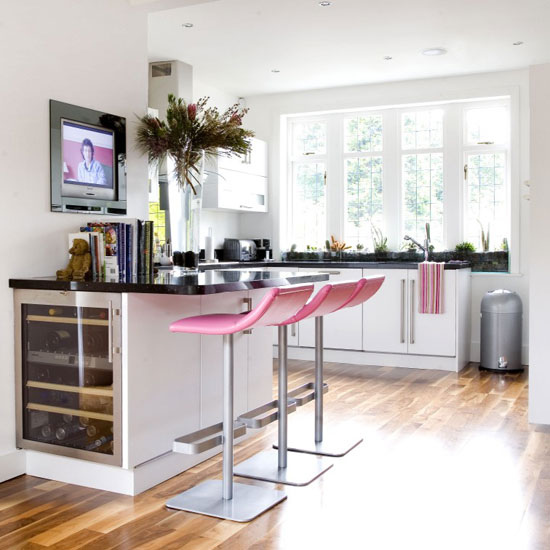 Pink and white kitchen | Kitchen design | Decorating ideas | Image | Housetohome