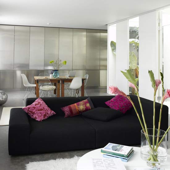 Modern metallic living room Modern metallic living room | Living romo furniture | Decorating ideas | Image | Housetohome
