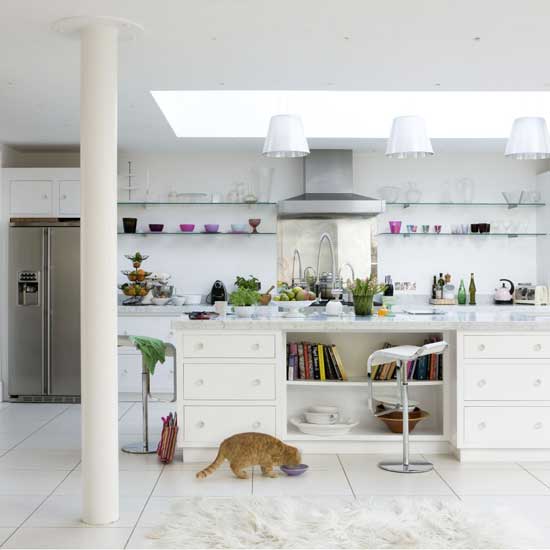 White modern kitchen | Kitchen design | Decorating ideas | Image | Housetohome