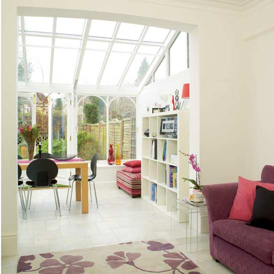 Open-plan conservatory