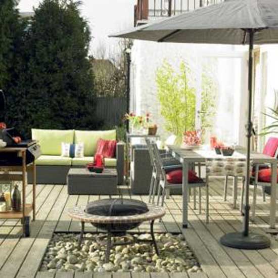 Create an entertainment area with decking