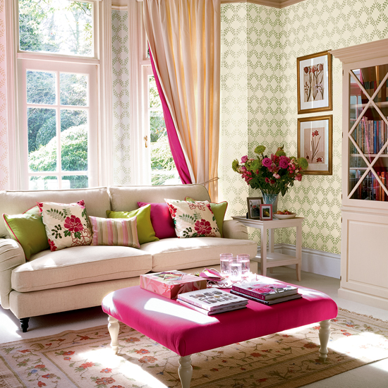 Bright accents living room Bright accents living room | Living room furniture | Decorating ideas | Image | Housetohome