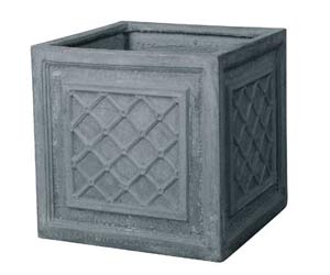 Fibre clay square pot - Homebase | Outdoor pots | Plant pot ...