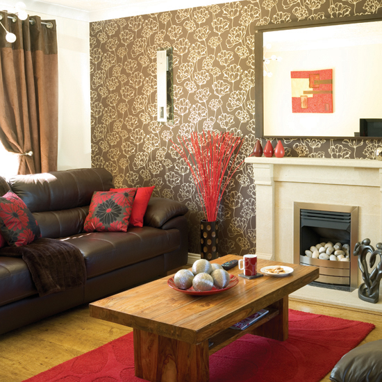 Red And Taupe Living Room Housetohome Co Uk