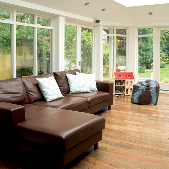 Simple modern conservatory