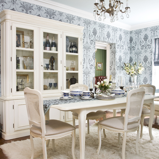 Dining room feature wall | Dining room wallpaper ideas | housetohome.co.uk