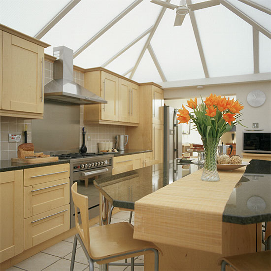 Oak conservatory kitchen Oak kitchen extension | Kitchen extensions - 25 of the best | Kitchen planning | Beautiful Kitchens | PHOTO GALLERY