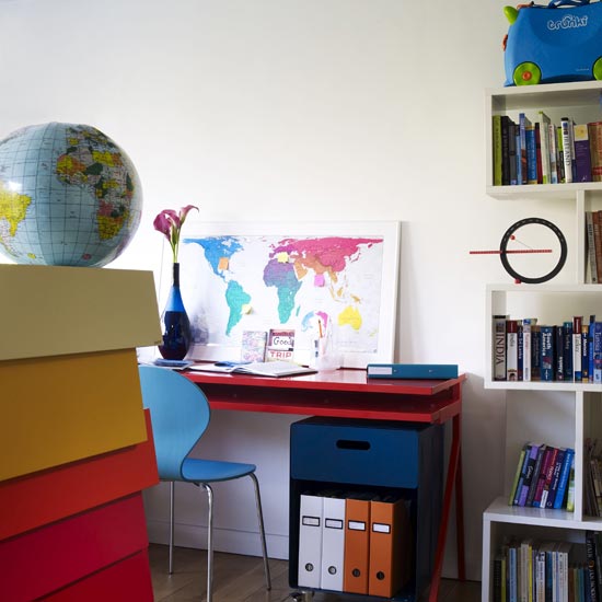 Colourful and organised home office Colourful and organised home office | Home offices | Home office ideas | Image | Housetohome