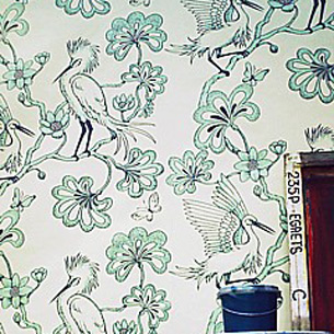 Egrets wallpaper by Florence Broadhurst at Borderline Egrets wallpaper | Bird wallpaper | Wallpaper design ideas | Wallpaper | PHOTO GALLERY | Housetohome.co.uk