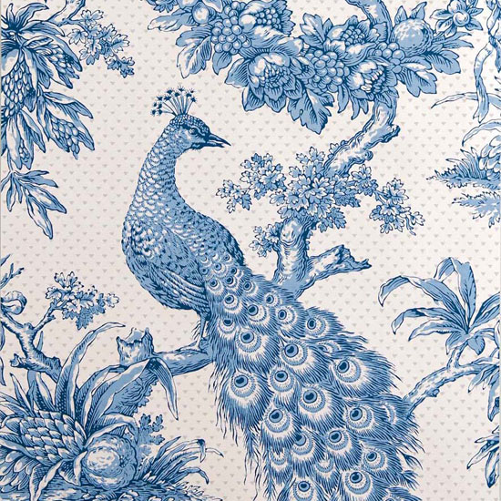 Peacock hand-printed wallpaper from Hamilton Weston Peacock wallpaper | Bird wallpaper | Wallpaper design ideas | Wallpaper | PHOTO GALLERY | Housetohome.co.uk