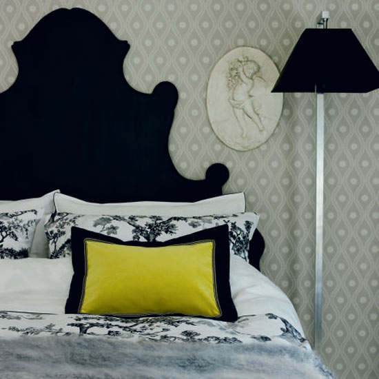 Classic monochrome bedroom | Black and white bedroom ideas | Monochrome bedroom | PHOTO GALLERY | Housetohome.co.uk