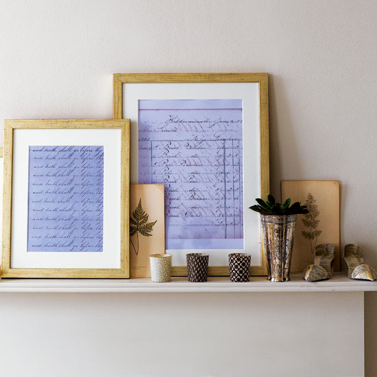 Use picture frames | Decorate with letters | Decorating Ideas | PHOTO GALLERY | Housetohome.co.uk