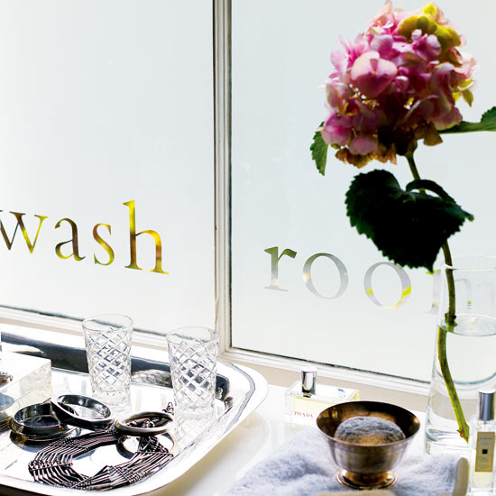 Create a bespoke window | Decorate with letters | Decorating Ideas | PHOTO GALLERY | Housetohome.co.uk