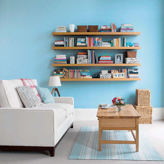 Stylist's tip: line your shelves up for a formal finish, or stagger them for a modern look