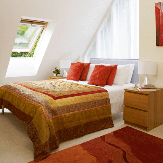 Earthy tones guest bedroom