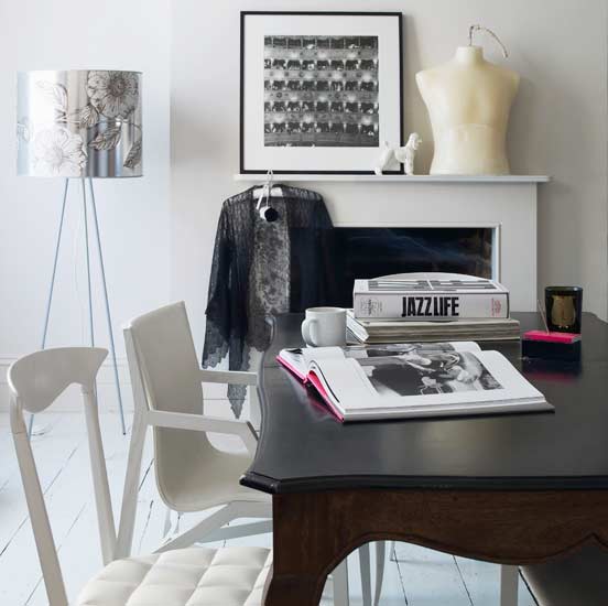 Modern white home office | Home office | Decorating ideas | Image | Housetohome