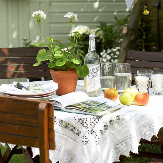 Vintage lace tablecloth | Garden idea | Country garden | PHOTO GALLERY | Housetohome.co.uk