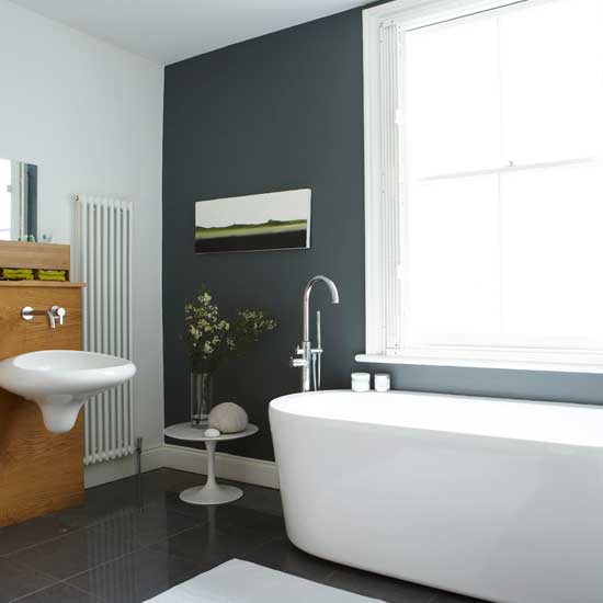 Modern black bathroom Restored Victorian villa | Home design ideas | PHOTO GALLERY | Housetohome.co.uk