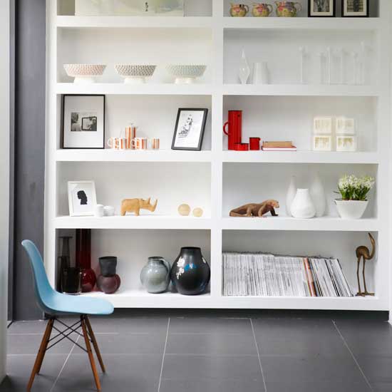 Contemporary white shelving Restored Victorian villa | Home design ideas | PHOTO GALLERY | Housetohome.co.uk