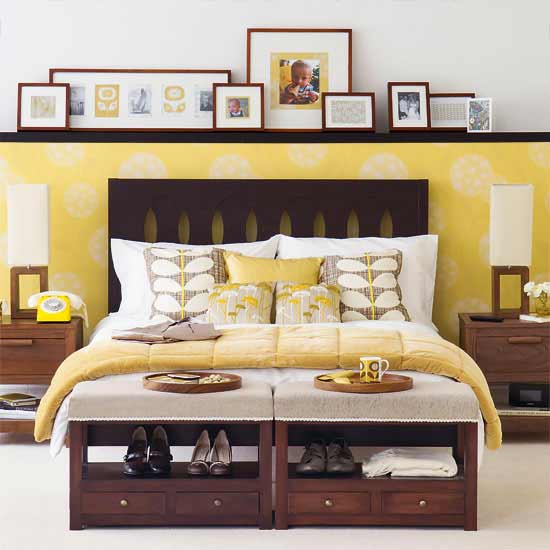 Chic mellow yellow bedroom | Bedroom ideas | PHOTO GALLERY | Ideal Home