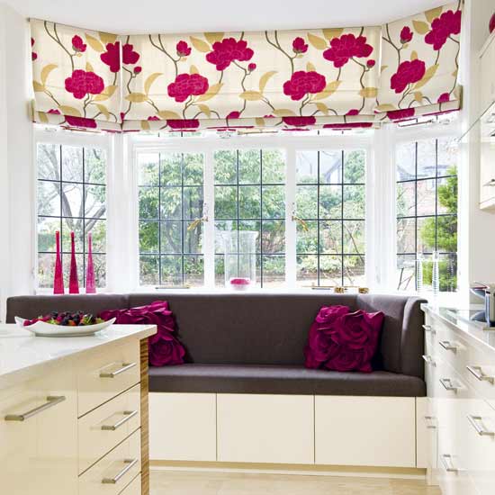 Chocolate and cherry window seat | Living rooms | Decorating ideas | Image | Housetohome