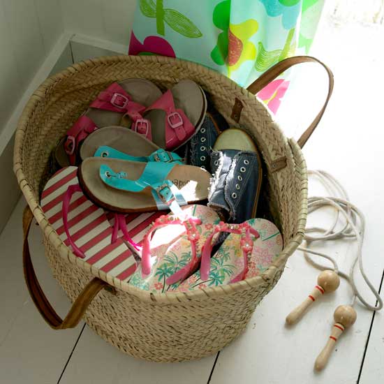 Encourage tidy habits with a shoe basket | Summer holidays with the kids | Kid's games | PHOTO GALLERY | Housetohome.co.uk