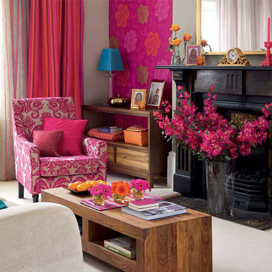 Pink living room | Colourful living rooms | Living room designs | PHOTO GALLERY | Housetohome.co.uk