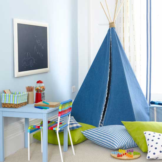 Boy's bedroom with funky teepee Boy's bedroom with funky teepee | Boys' bedrooms | Boys' bedroom ideas | Children's rooms | PHOTO GALLERY | Housetohome.co.uk