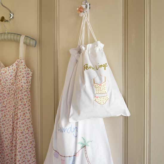 Store away your lingerie Bedroom laundry bags | Dressing room ideas | Bedroom designs | Bedroom storage | PHOTO GALLERY | Housetohome.co.uk
