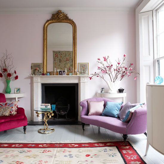Pastel living room Feminine dining room | Lulu Guinness | Victorian terrace | Decorating ideas | PHOTO GALLERY | Housetohome.co.uk