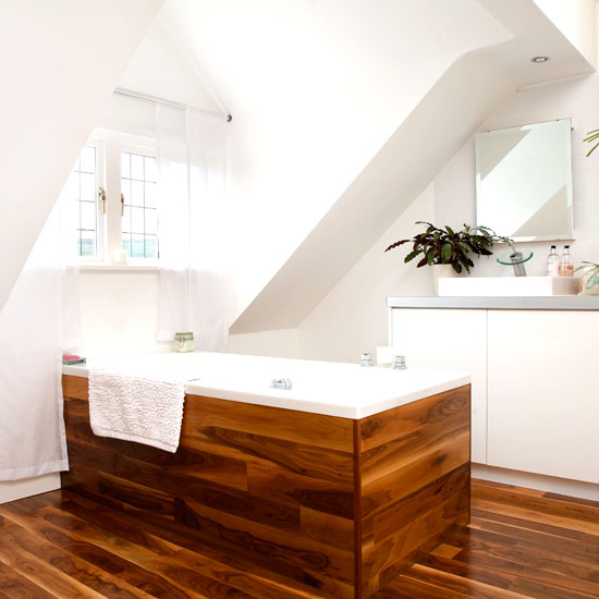Natural spa-chic bathroom | Attic bathroom | Bathroom | PHOTO GALLERY | Housetohome.co.uk