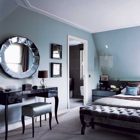 Duck egg blue bedroom | Chic London apartment | Room designs | PHOTO ...