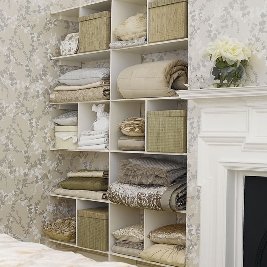 Bedroom storage shelves | Bedrooms | Design ideas | Image | Housetohome