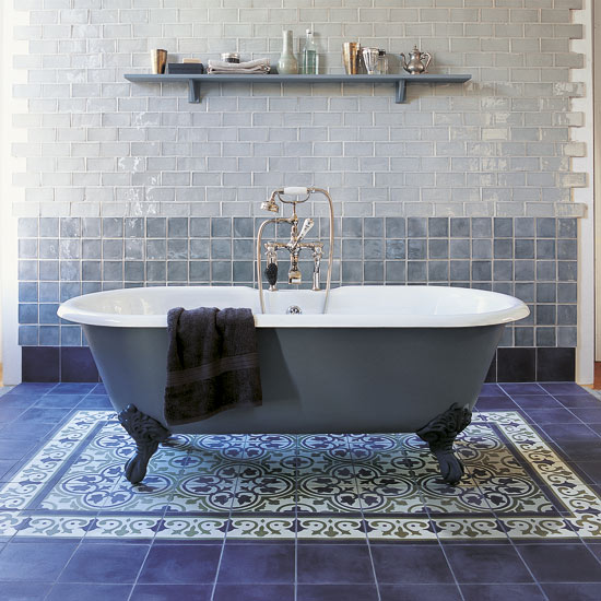 Use tiles in an unconventional way Bathroom tile idea | Bathroom ideas | Bathroom designs | Bathroom design | PHOTO GALLERY | housetohome.co.uk