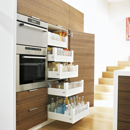 Pull-out drawers | Small kitchen design | PHOTO GALLERY | Beautiful Kitchens | Housetohome.co.uk