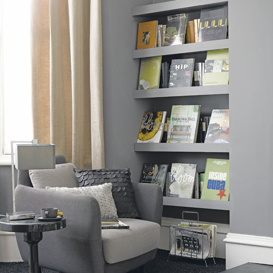 Book storage Living room | Home storage solutions | Alcove storage | PHOTO GALLERY | Housetohome.co.uk