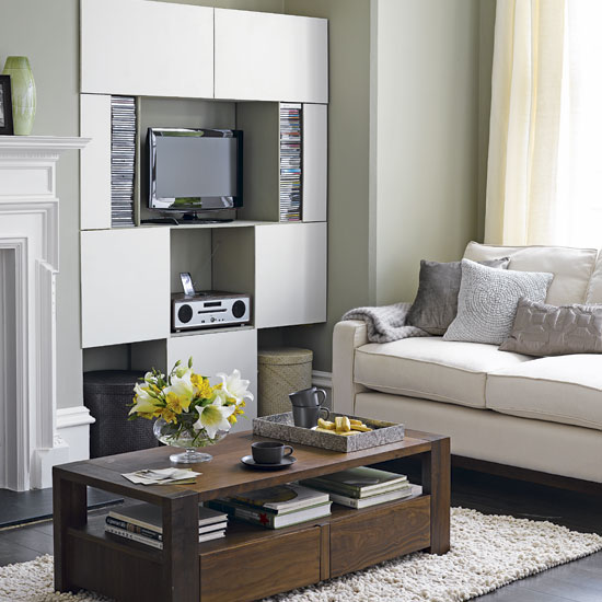 Multimedia zone Living room | Home storage solutions | Alcove storage | PHOTO GALLERY | Housetohome.co.uk